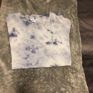 Blue tie die T-Shirt